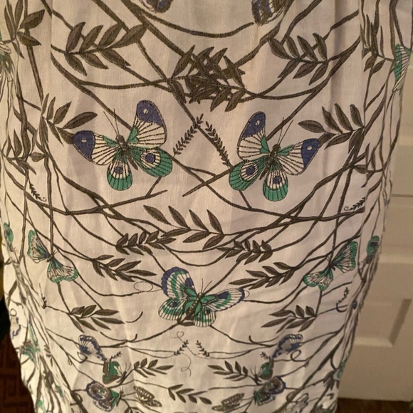 Free People butterfly sleeveless mini sundress cotton blend fitted lace straps 8 - Picture 7 of 12